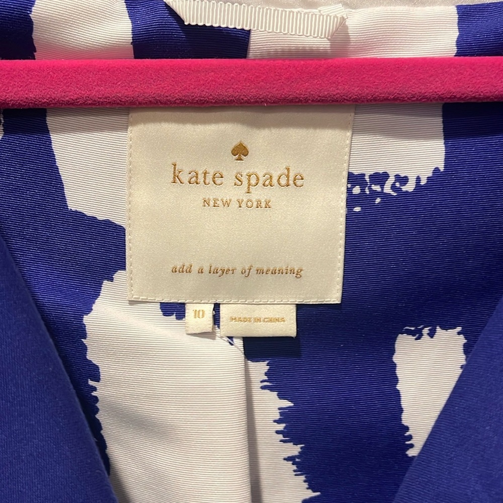 Kate Spade topper jacket . Hits above the knee